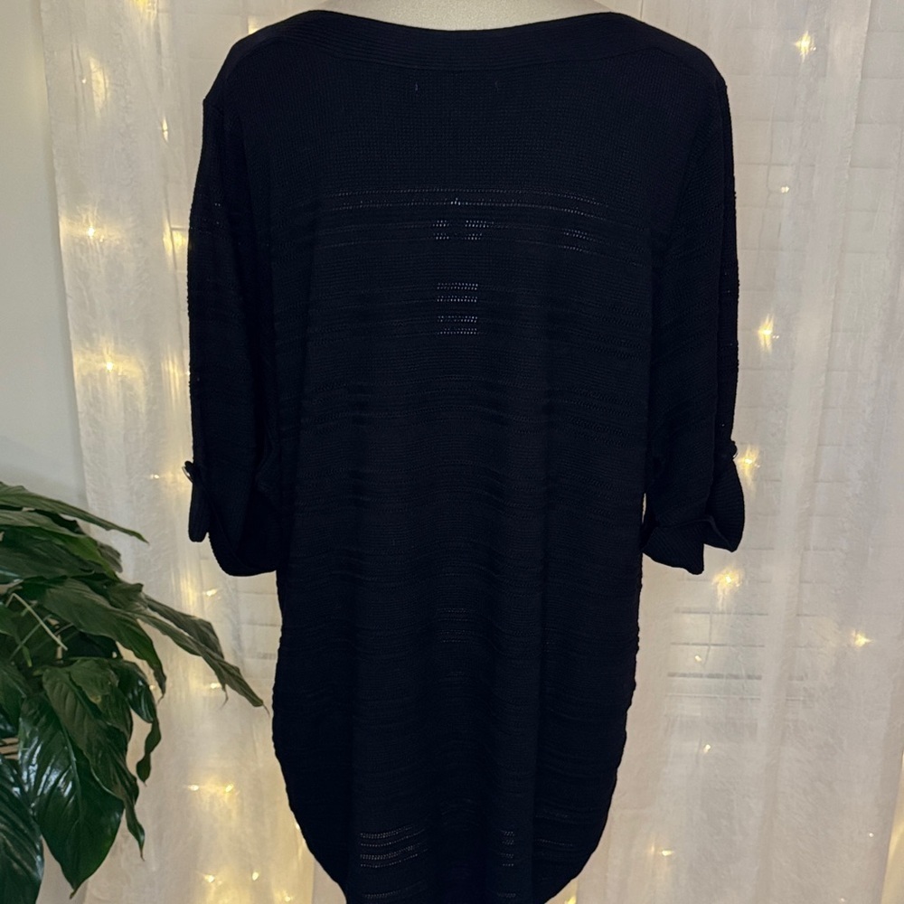 Apt. 9 Elegant Black Crew Neck Sweater - Picture 5 of 8
